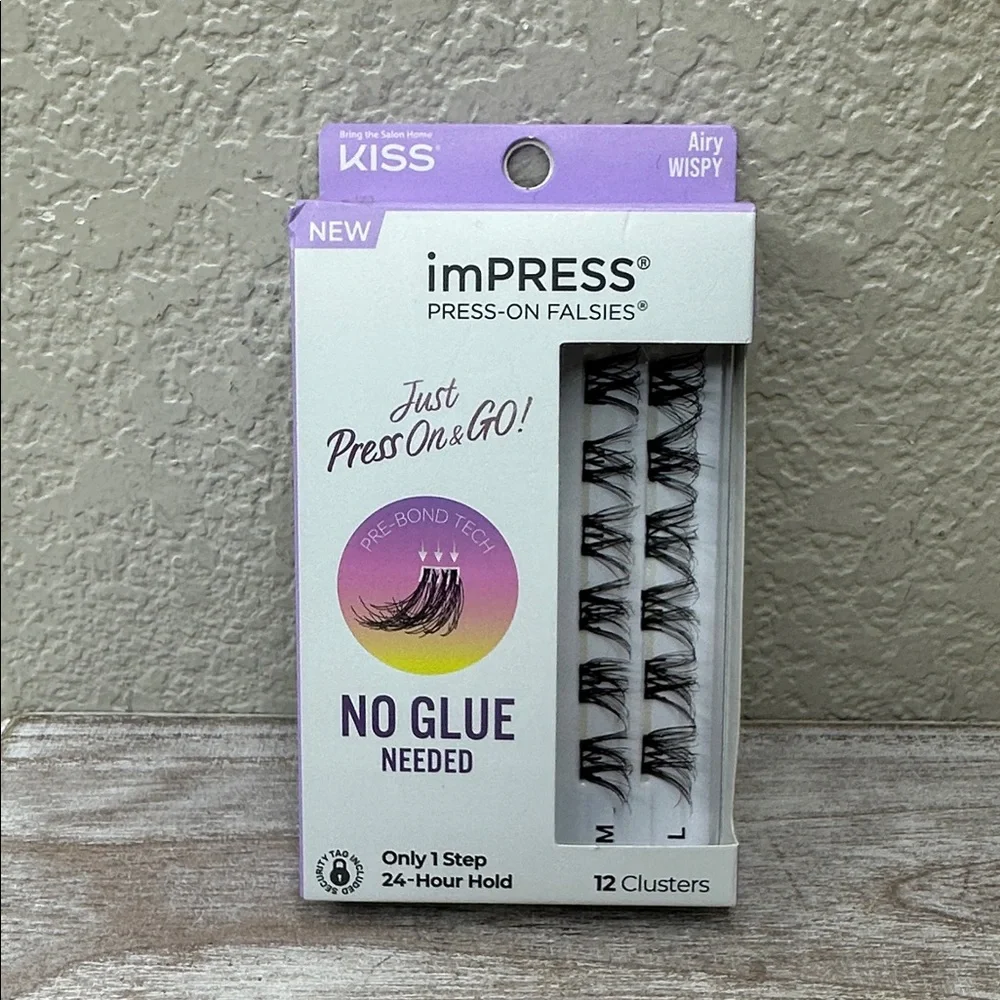 $4 🌙 Kiss imPRESS Press-On Falsies False Eyelashes Air Wispy